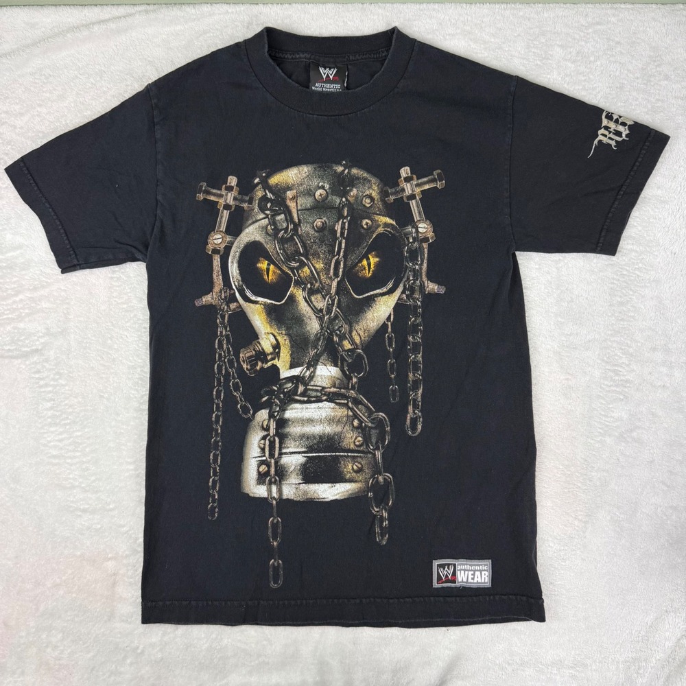 WWE Randy Orton Gas Mask Graphic T-Shirt Men Small Black Legend Killer Wrestling
